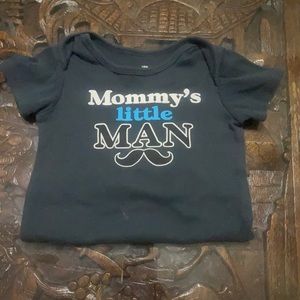 Mommy’s little man navy onesie